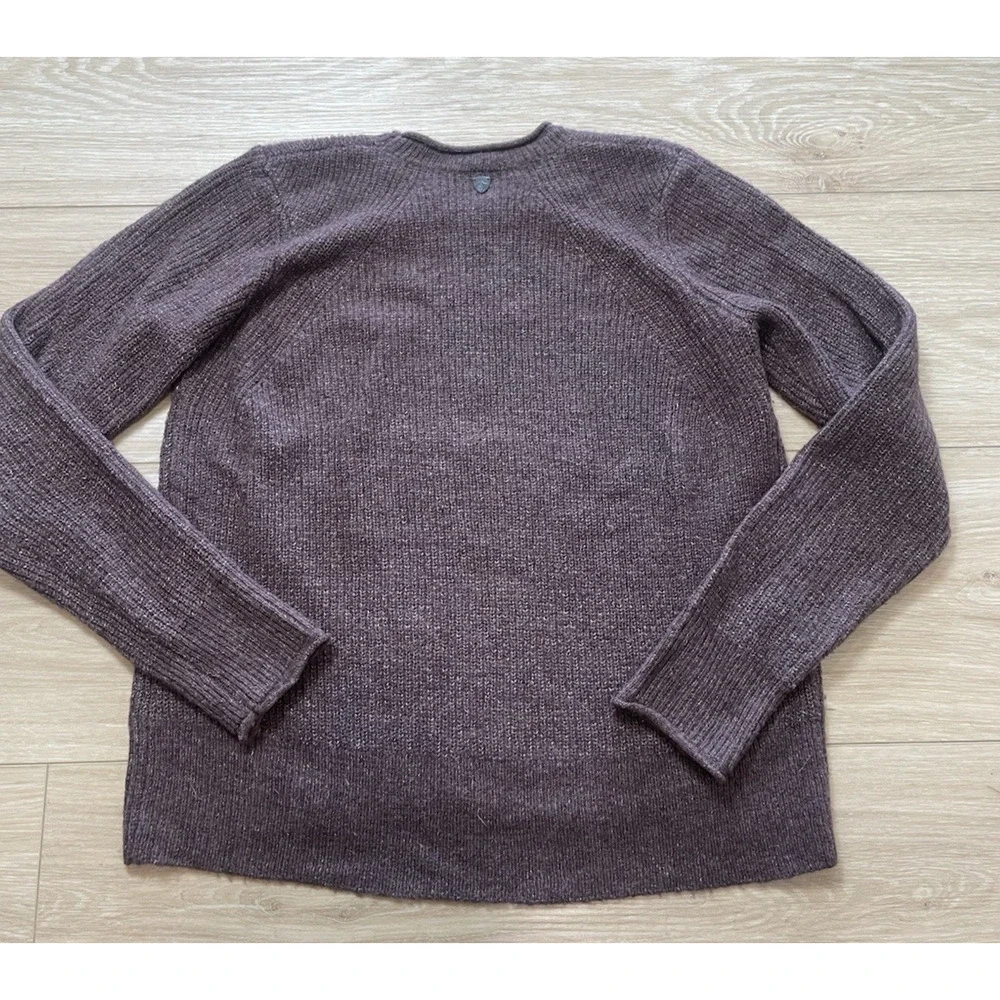 KUHL Women’s Small Long Sleeve Sweater Purple Eggplant Super Soft Stretch Knit S - Picture 2 of 8